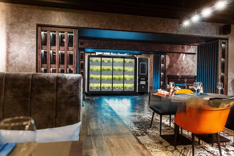 FarmCube Ultra research chamber in restaurant application